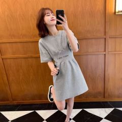 連衣裙2025新款收腰顯瘦小眾設計中長裙