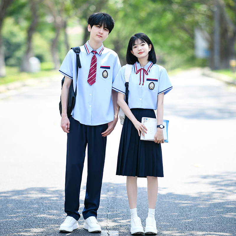 Couple's Short Sleeve Sports Uniform Custom Set for Middle/High School Student Athletics in College Style