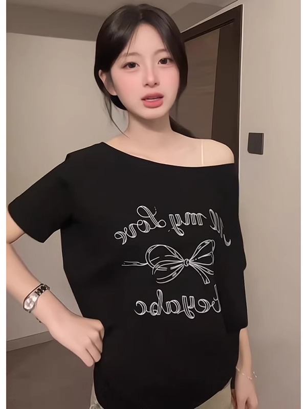 Ice porcelain cotton 32 original pure cotton pull holder 200g 95 cotton 5 spandex super smooth and off-shoulder short-sleeved T-shirt for women
