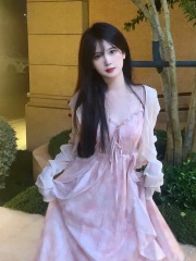 Pink floral gentle style suspender skirt cardigan two-piece set small fairy dress spring and summer skirt set