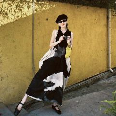 溫柔風減齡設計感粉色系帶連衣裙女夏季2025新款純色花苞裙短裙潮