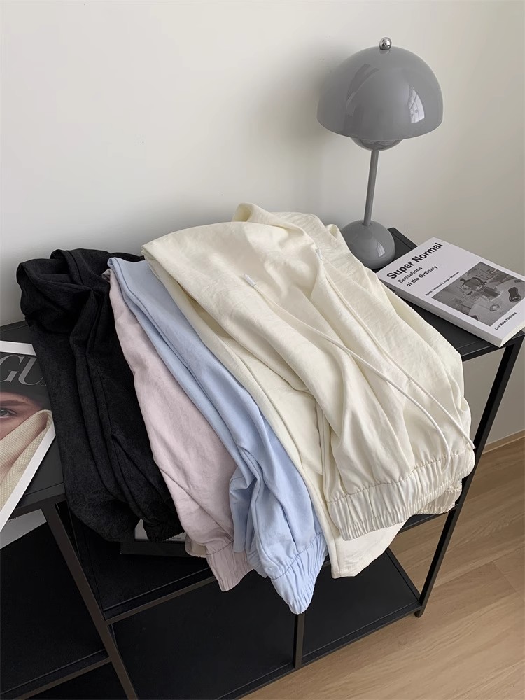Original three-dimensional waist-wrapped casual cloud pants for women, loose casual spring and summer high-waist wide-leg pants straight-leg pants