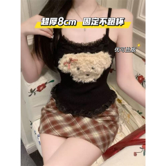 Integrated lace vest puppy strap fitted with inner lace