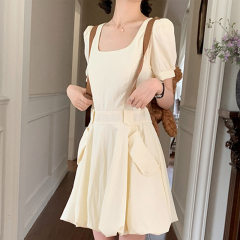 Lu Xiaotuan long short flower bud skirt vest skirt 2025 summer new design sense sweet dress for women