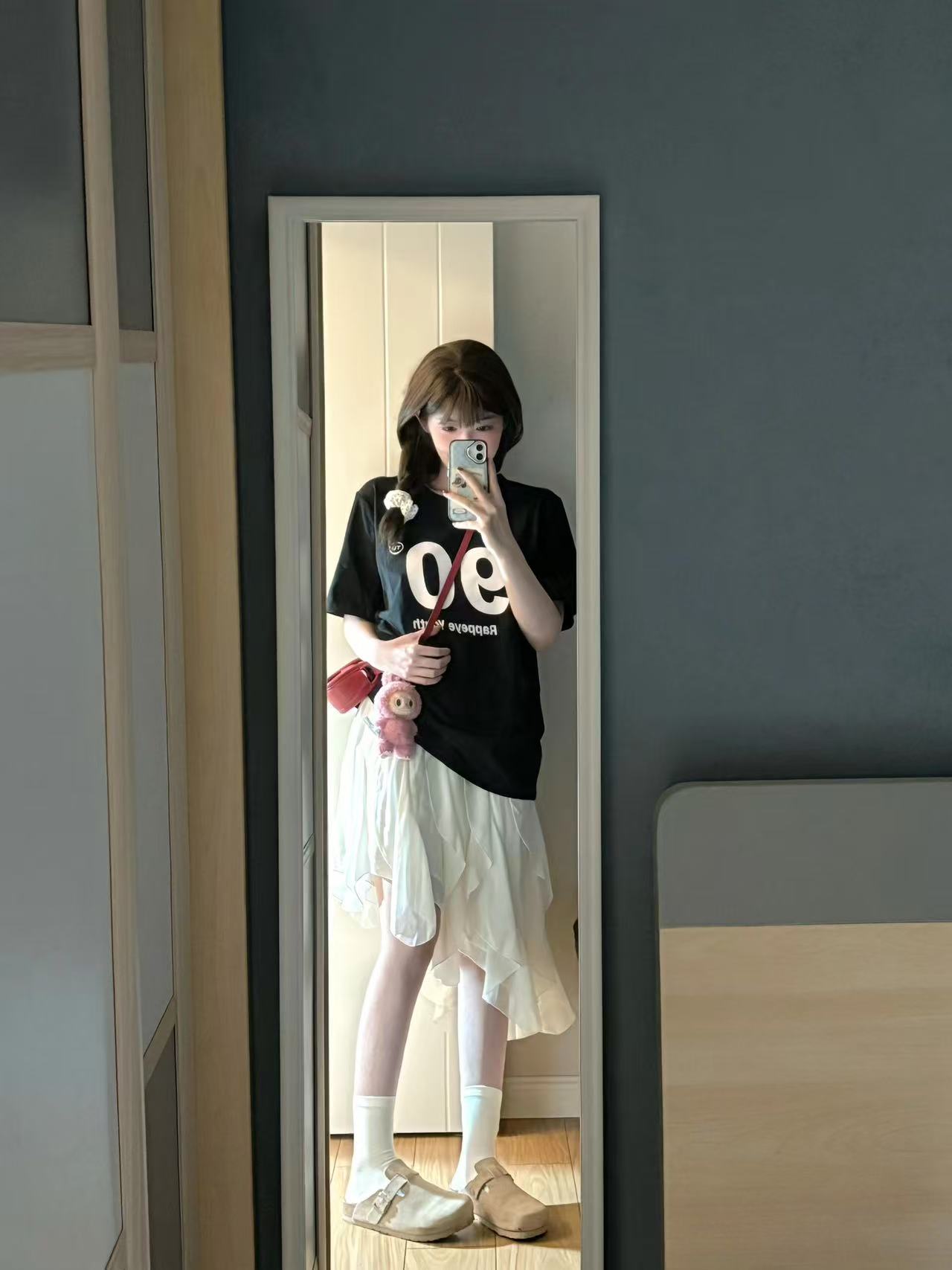 High-quality pure cotton 230g combed tight feel and smooth high-quality workmanship for women's short-sleeved T-shirt