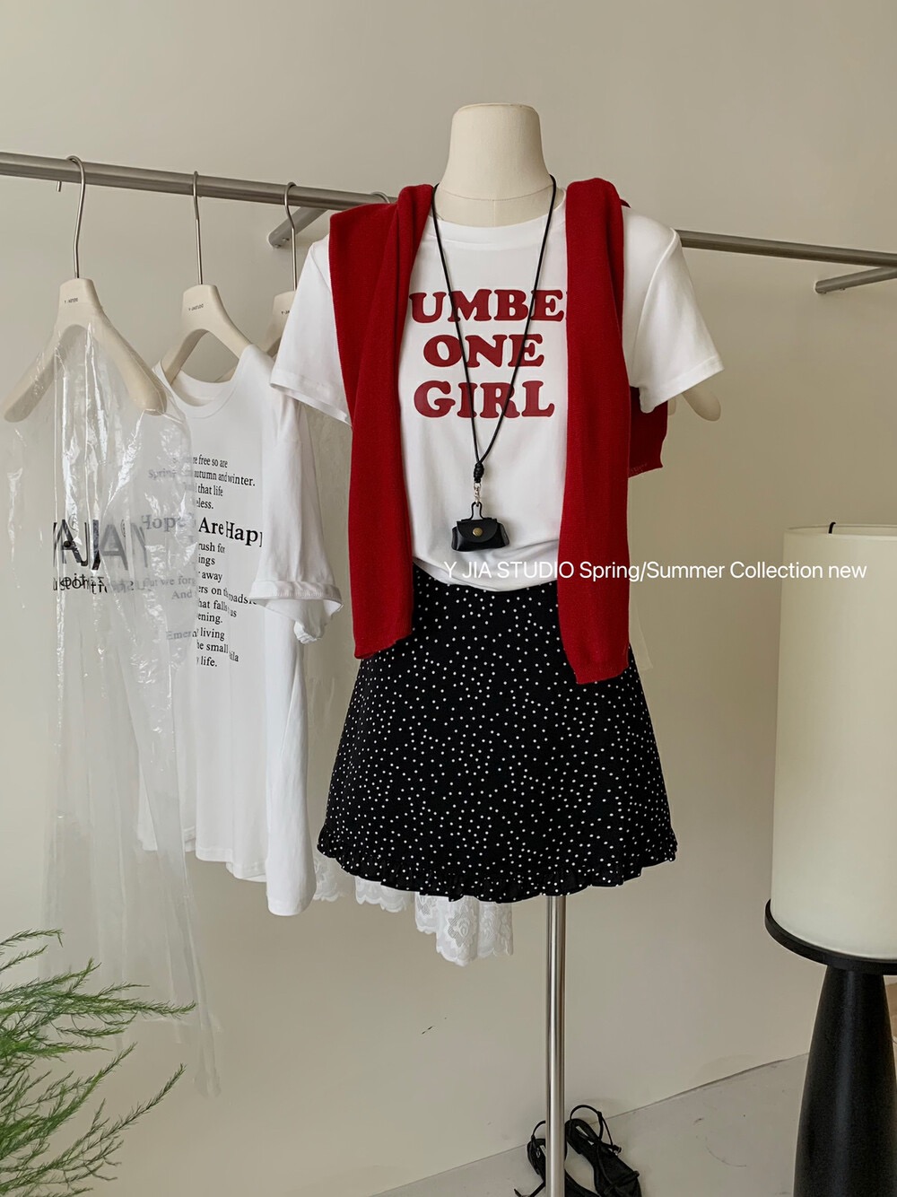 Printed front shoulder short-sleeved T-shirt for women in summer new niche American pure cotton slim T-shirt top
