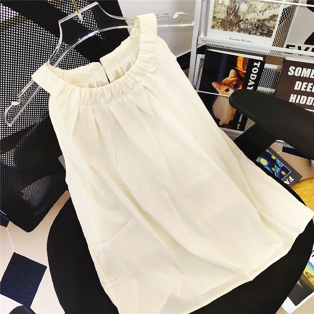Real shot of French sweet summer lace-up pure and sexy hot girl soft girl versatile suspender vest women's top thin