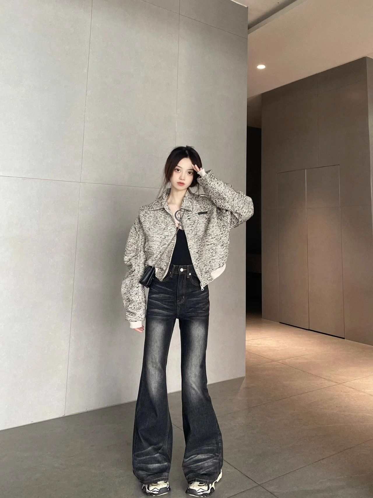 2025春秋新款小香風外套女設計感小眾初春氣質顯瘦短款正肩夾克潮