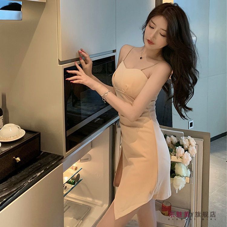 輕熟御姐風性感包臀不規則吊帶連衣裙法式氣質短裙子2025年新款夏