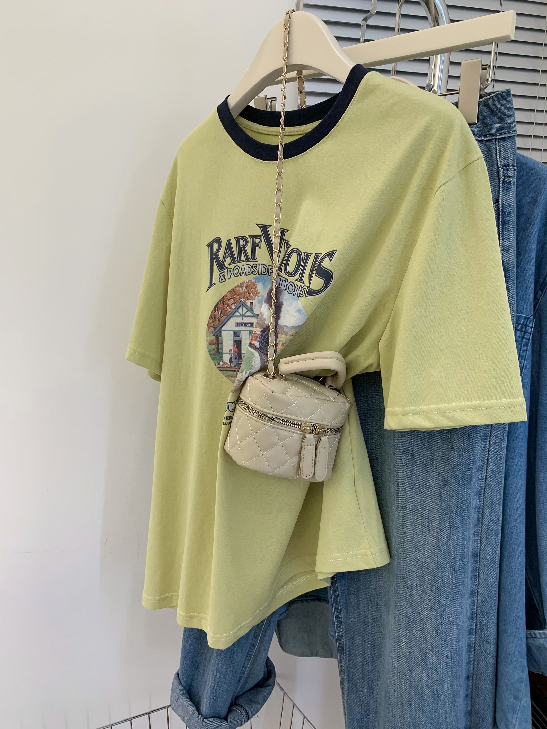 ~Large size women's clothing Korean pure cotton letter printed short-sleeved T-shirt women's summer top 2025 new