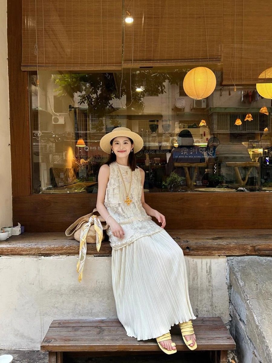 South France vacation style dress for summer women 2025 new style this year's popular beautiful suit skirt