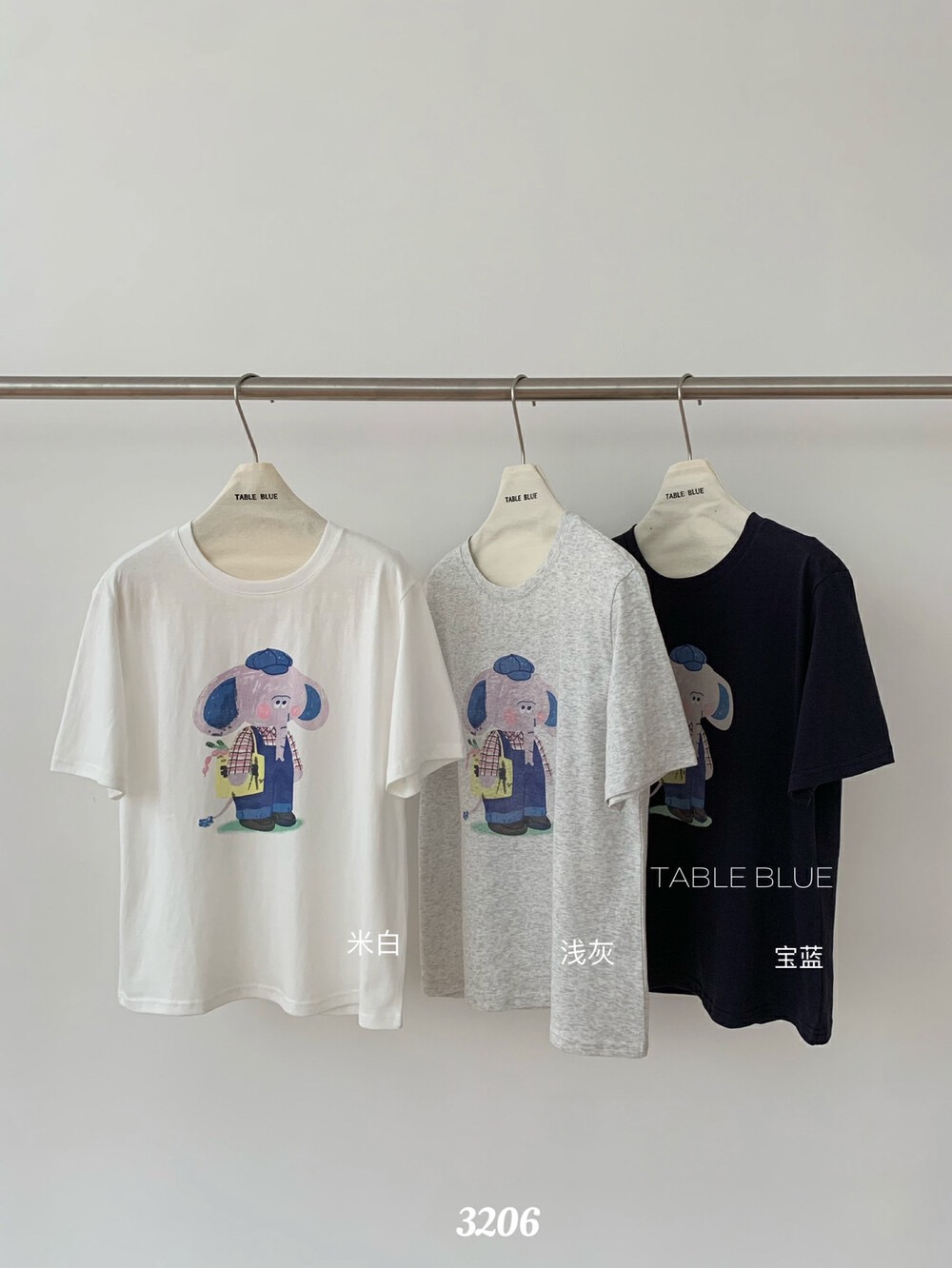 200g combed and tight spun in 2025, pure cotton back bag strip, spring and summer loose shoulder printed short-sleeved T-shirt