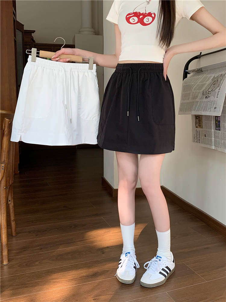 American white mountain workwear quick-drying skirt for women in summer thin hip-packing A-line short skirt sports skirt