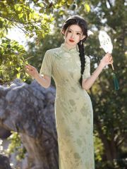 改良旗袍裙子2025新款女夏季新中式年輕款高端氣質少女連衣裙高貴