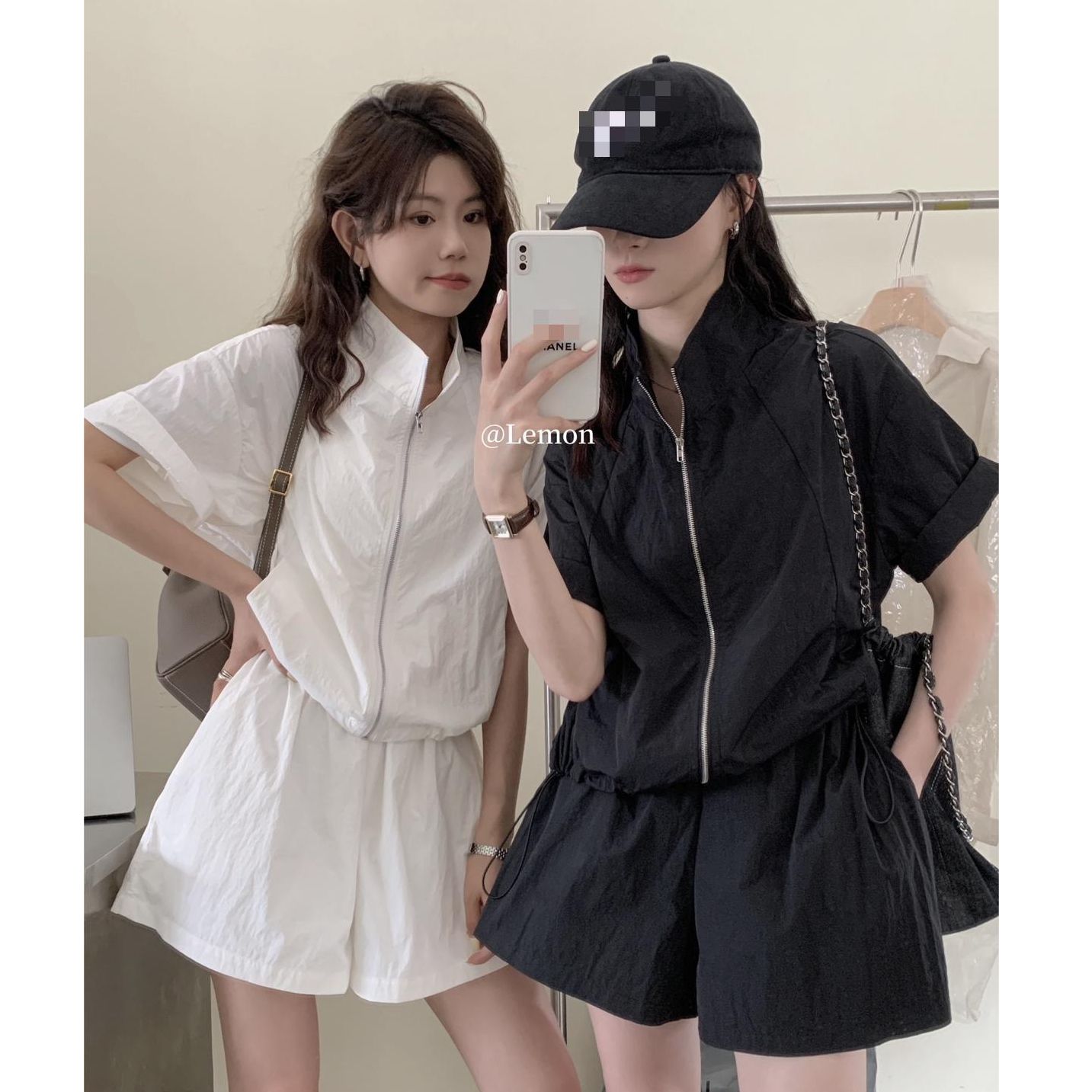 2025 summer new fashion casual versatile top + high waist shorts set two-piece set for women