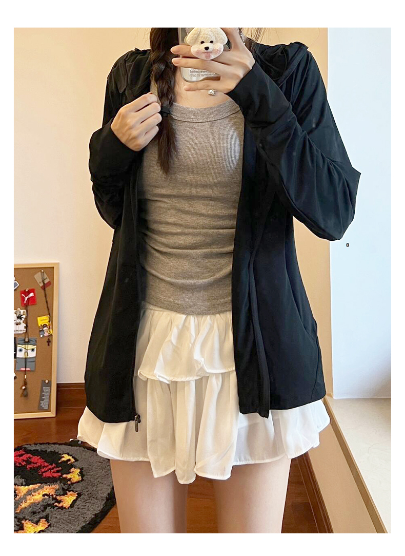 White irregular cake skirt for women in summer 2025 new ballet style puffy skirt for small a-line skirt