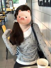 原版品質學院風小眾蝴蝶結印花假兩件長袖T恤女純欲風上衣