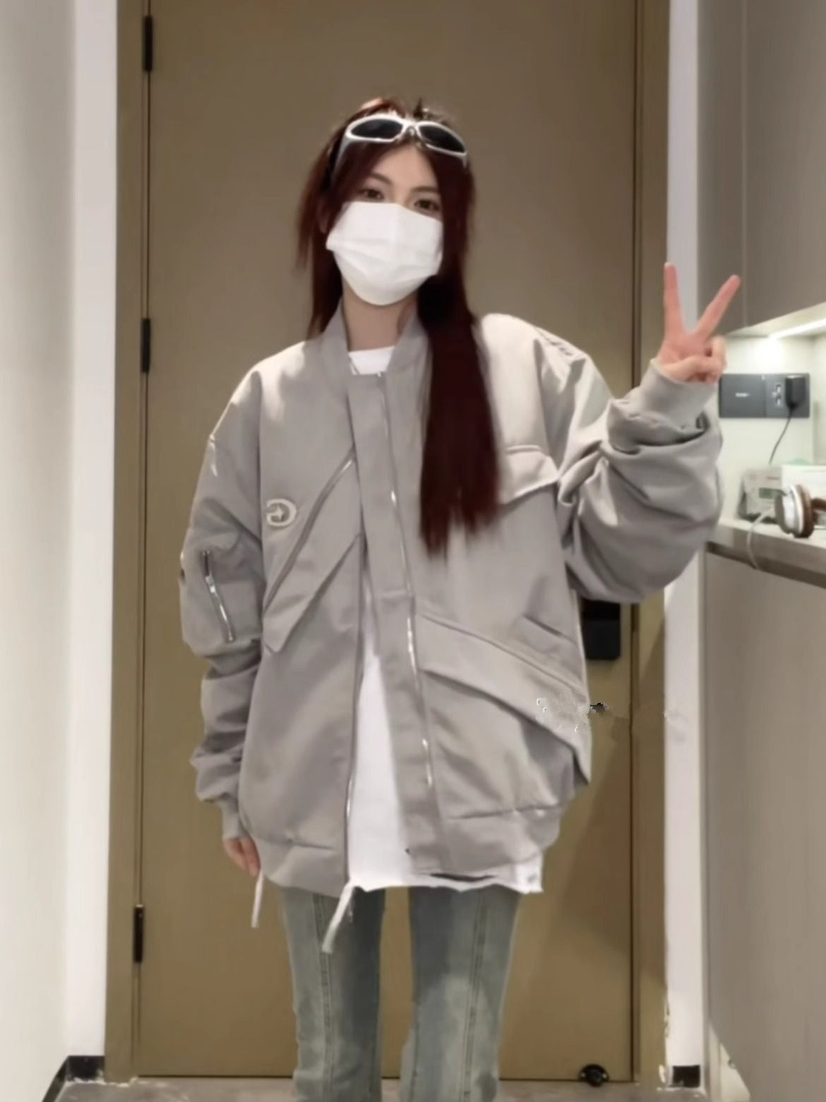 美式復古初秋棒球服外套女春秋2025新款韓系小個子情侶飛行員夾克