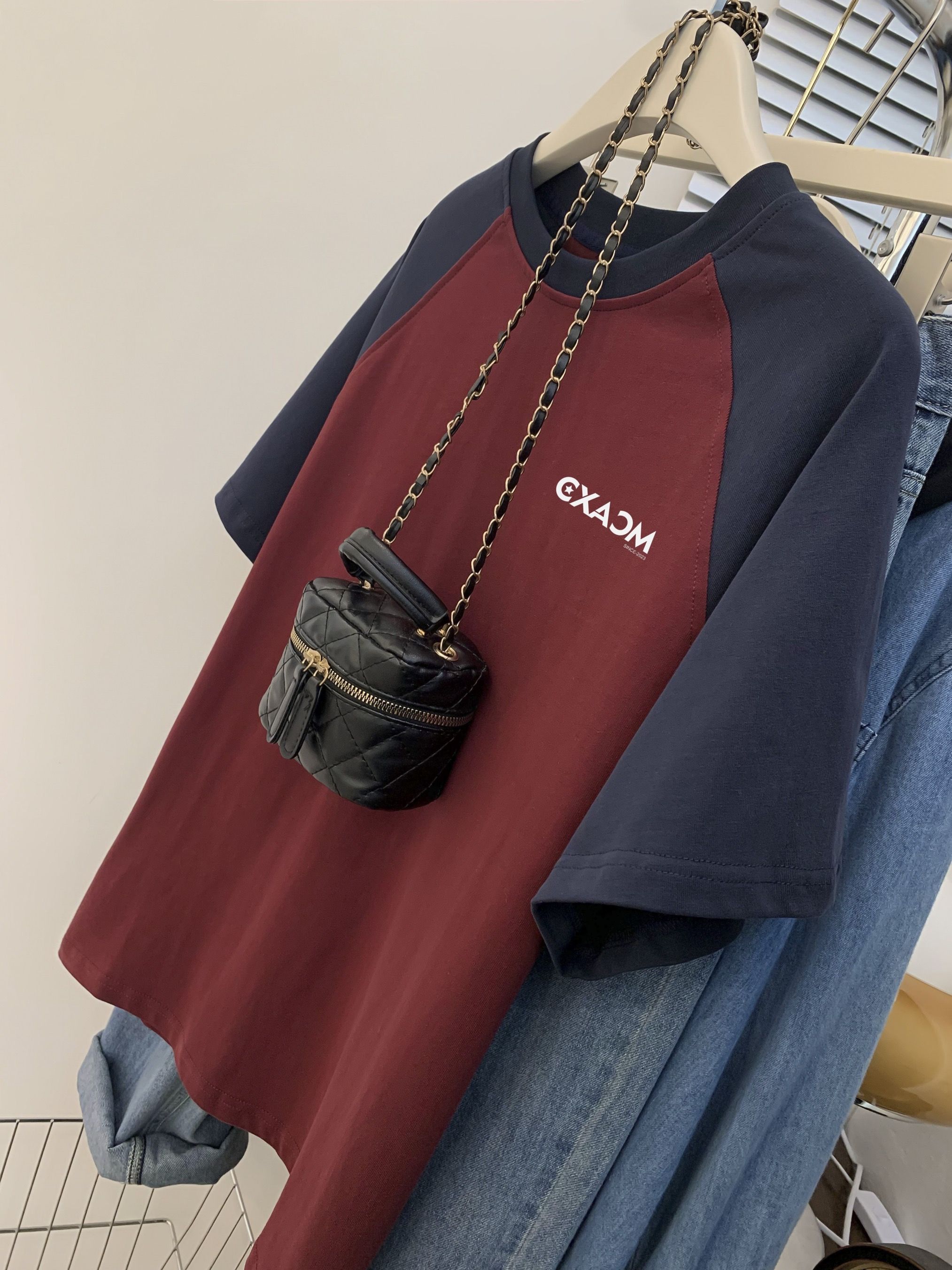 Korean version 2025 new extra-large size 300 catties pure cotton raglan sleeves T-shirt for women's summer loose short-sleeved top