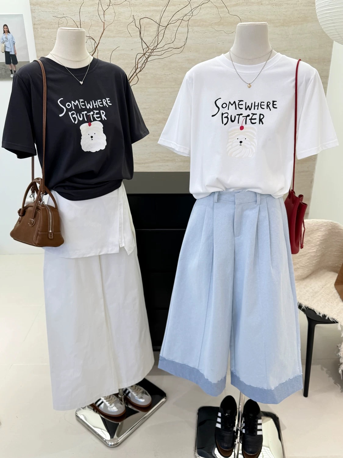 200g combed and tight spun in 2025, pure cotton back bag strip, spring and summer loose shoulder printed short-sleeved T-shirt