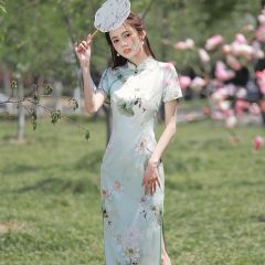 改良旗袍裙子2025新款女夏季新中式年輕款高端氣質少女連衣裙高貴