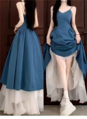 French Retro Minimalist Tank Dress 2025 Summer New Slimming Matchable Ethereal Skirt Two-Piece Set