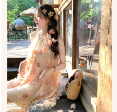 Flower God's Love/Beautiful Flower French Hornet Dress Summer Birthday Princess Dress