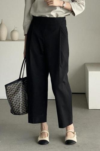 Size updated INS Comfortable Korean loose and versatile commuter nine-point casual pants 4 colors