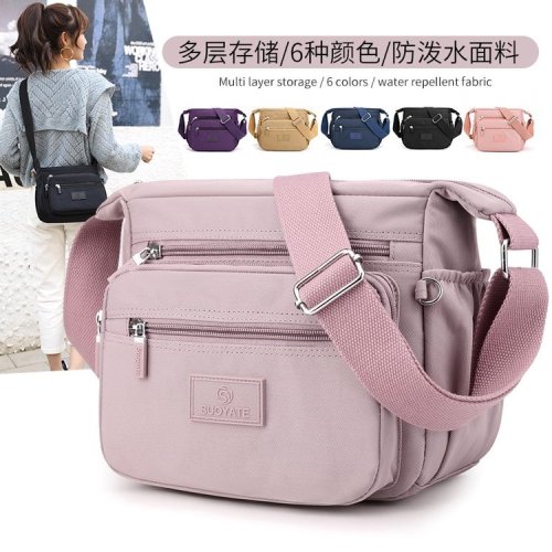 High-value shoulder bag simple multi-component canvas bag large capacity for work commuting women's bag cross-border wholesale crossbody bag