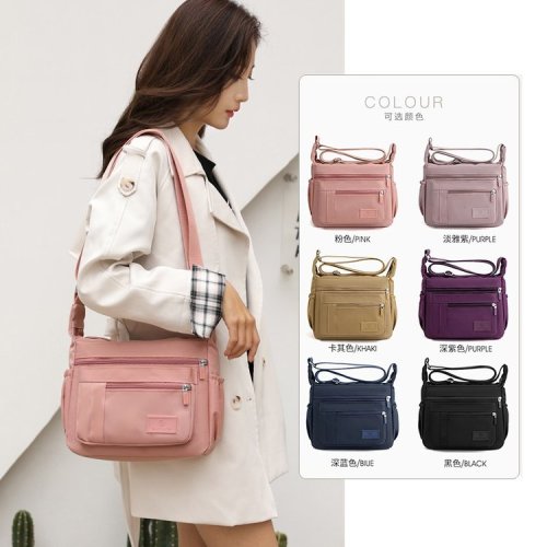 New middle-aged mothers' bag casual large capacity crossbody bag outdoor sports coin wallet lightweight shoulder bag