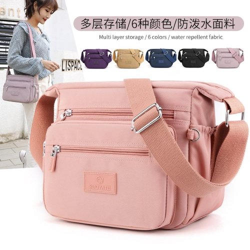 High-value shoulder bag simple multi-component canvas bag large capacity for work commuting women's bag cross-border wholesale crossbody bag