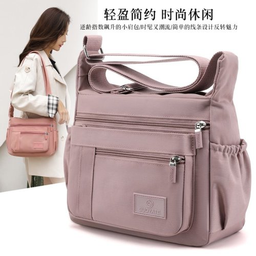 New middle-aged mothers' bag casual large capacity crossbody bag outdoor sports coin wallet lightweight shoulder bag