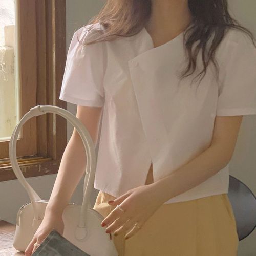 Spot French buckle Temperament shirt