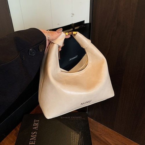 Women's Handbag Fashion Tote Retro Single Shoulder New Women's Handbag with Dumpling-like Simple Design, Unique and Versatile Women's Bag