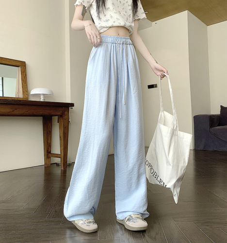 Real shot, original quality three-dimensional waist, nipples casual pants for women with high waist loose slimness, drooping wide-leg Yamamoto pants