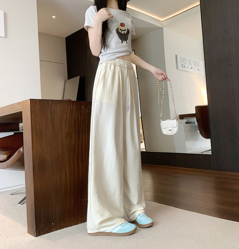 Real shot, original quality three-dimensional waist, nipples casual pants for women with high waist loose slimness, drooping wide-leg Yamamoto pants
