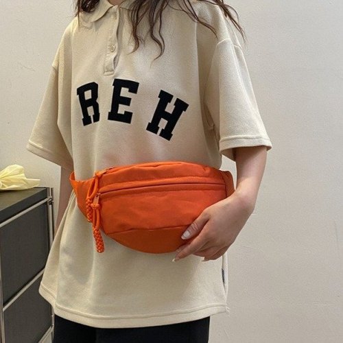 Korean version of simple nylon cloth small bag for women  new textured one-shoulder underarm bag chest bag crossbody small waist bag