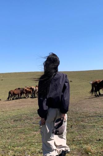 Real shot~Designed lapel drawstring short top autumn new slim zipper long-sleeved jacket for women