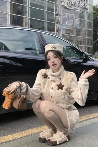 Real-life photos and real-price ~ Orange Flower Sea/Gentle and rich family high-end small fragrance style fluffy autumn and winter set