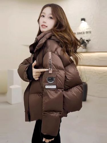 Jiu Jingyi's same-style cotton padded jacket, short style, women's 2025 winter puffy new Korean-style thickened bread jacket coat for women