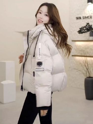 Jiu Jingyi's same-style cotton padded jacket, short style, women's 2025 winter puffy new Korean-style thickened bread jacket coat for women