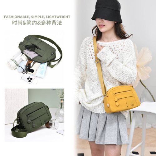 Cross-border trend business bag with cross-body shoulder bag 2025 new nylon fabric large capacity commuting style