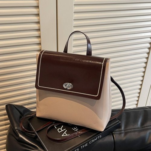 Urban Minimalist Retro Commuter Small Square Bag New Advanced Versatile Large Capacity Hand-held Single Shoulder Crossbody Bag