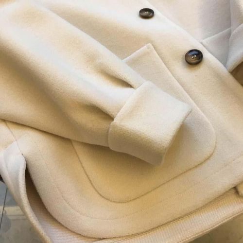 Large size women's knit hooded two-piece jacket top for plus-size women, autumn and winter new cashmere jacket women's open sweater trendy