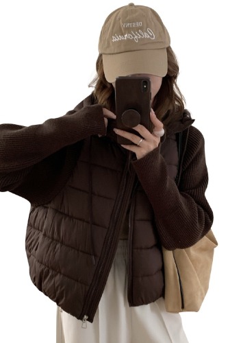 Lightweight Knitted Sweater with Spliced Sleeves, Women's Short Fake Two-Piece Down Padded Coat—2025 Winter Collection, Perfectly Versatile Outerwear