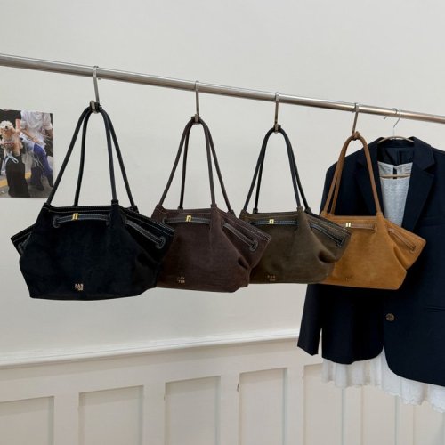 JWPEI Style Dumpling Pouch - New Model with High-Grade Faux Leather, Commute Large Capacity Hand-held Single Shoulder Bag