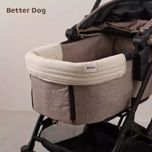 Pet cart anti-dirty towel mat cotton cloth three-piece set cat dog and dog cart set seat cushion anti-dirty fence inner liner