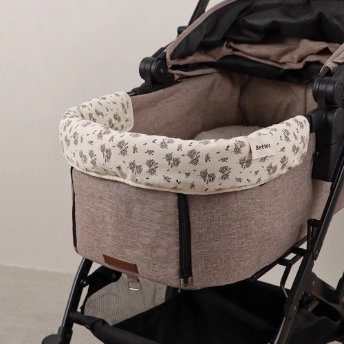 Pet cart anti-dirty towel mat cotton cloth three-piece set cat dog and dog cart set seat cushion anti-dirty fence inner liner