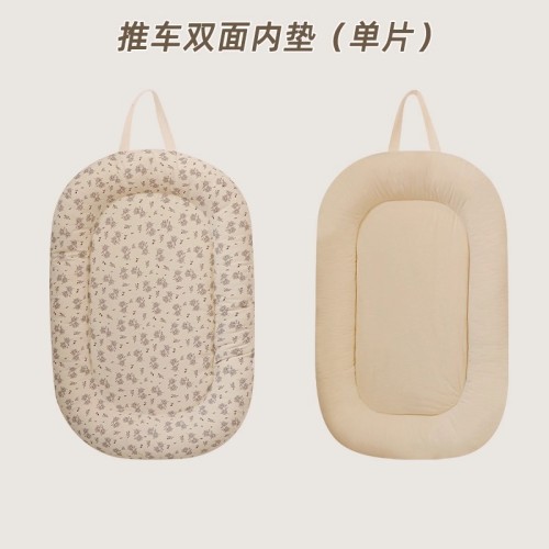 Pet cart anti-dirty towel mat cotton cloth three-piece set cat dog and dog cart set seat cushion anti-dirty fence inner liner