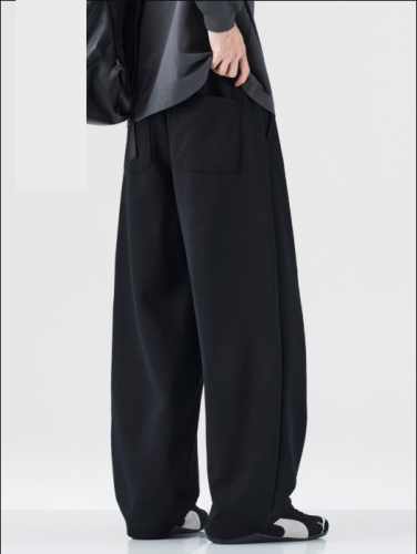Sports sweatpants for men and women, loose straight American commuting versatile wide-leg casual pants